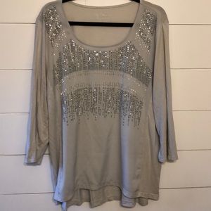 Sparkly Chico’s top